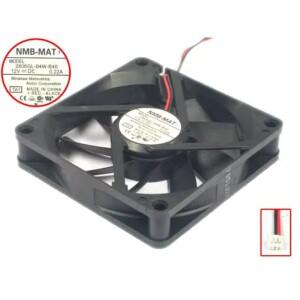 NMB-MAT 서버 냉각 선풍기, 2-와이어, DC 12V, 0.22A, 70x70x15mm, 2806GL-04W-B40 TA1