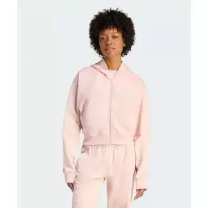 매장정품 아디다스 ADIDAS 에센셜 프렌치 테리 크롭 지퍼 후디 - 샌드핑크 KE3217 300904