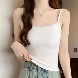 [하프클럽/]여성 브라캡나시 속옷 이너 나시탑 화이트