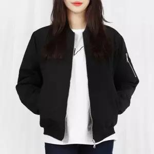 [하프클럽/셀럽하우스]여자 빅사이즈 겨울 기본 블루종 항공점퍼 패딩