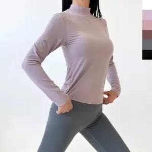 친절한탄씨 TBZ GSS ET6617 여자 소프트 터치 반목폴라 티셔츠 패드탑내장형) 반폴라 긴팔 패드내장