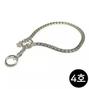 [펫] 그루머스 강아지 목걸이 쵸크체인 4호