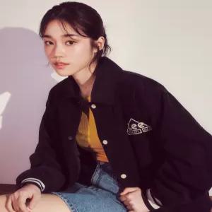 리 코듀로이 바시티 자켓 네이비 LE2403JK11NA 4341034
