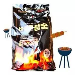 홈베큐 바베큐참숯 2kg 바베큐그릴 펜션 캠핑 숯불야외그릴