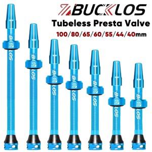 BUCKLOS F/V 튜브리스 밸브 40mm/44mm 도로 자전거 Presta 알루미늄 합금 림 사이클링 액세서리