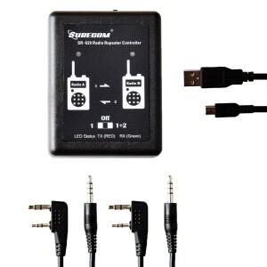 Surecom SR-629 듀플렉스 라디오 리피터 컨트롤러, 크로스 밴드 워키토키용, 양방향 릴레이 박스, 2 in 1