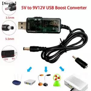 USB 부스트 컨버터 DC 5V  9V 12V USB 스텝업 컨버터 케이블  전원 공급 장치/충전기/전원용 3.5x1.35mm 커