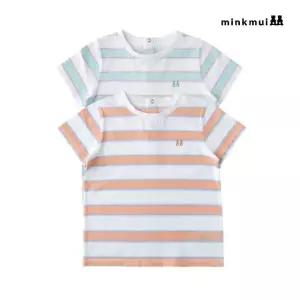 밍크뮤 mink mui OR 멀티스트라이프반팔티셔츠 3631433201 36314-332-01 02 출산백일돌선물 36314-332-0102