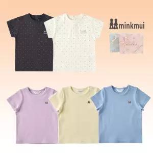 밍크뮤 mink mui 밍크뮤반팔티셔츠5종택1출산,백일,돌,등원룩,아기옷36370-670-04,05,07-K 36370-670-04050
