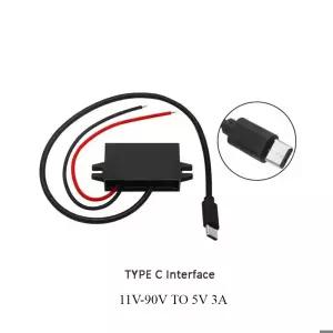 여성 USB 12V 24V 36V 48V 벅 5V 3A 충전 컨버터 DC-DC 스텝다운 컨버터 배터리용 다양한 USB 잭 타입 포함