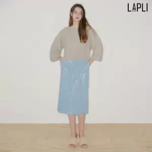 라플리 [최초가 169000원] 링클 레더 H라인 스커트_LWSKF323004