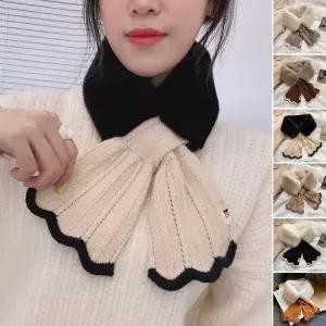 [하프클럽/]남녀목도리 머메이드 크로스 퍼 머플러