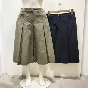올리비아로렌 여성 맞주름 뒷밴딩 7부 큐롯 팬츠 vvcdl5m4361 ECJ1346577