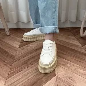 여성 데일리 운동화 플랫폼 통굽 키높이 스니커즈화-WFNDWO6