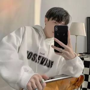 긴팔 후드티 간절기 오버핏 기모 티셔츠 남자 상 GWM 단체후드티