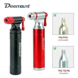 도로 자전거 MTB CO2 팽창기 Presta Schrader 밸브 적용  미니 타이어 펌프는 스레드되지 않은 실린더에