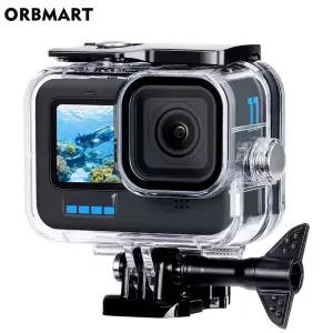 GoPro Hero 용 60M 방수 케이스 13 12 11 10 9 Go Pro 수중 다이빙 하우징 다이브 커버 액세서리