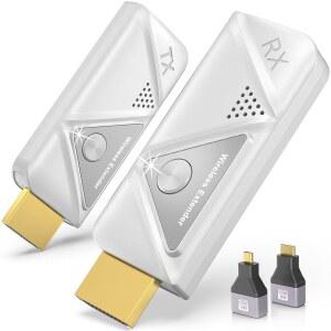무선 HDMI 송신기 수신기 328FT /100M 4K 디코딩 1080P 출력 무선 HDMI Extender 2.4G /5G 플러그 앤 플레이 휴대용 무선 노트북 /TV 박스에서 비디오 오디오를 모니터로 스트리밍할 수 있습니다