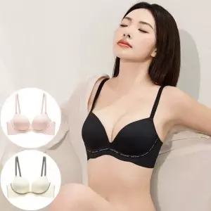 브라 심리스 푸쉬업 브래지어 햄라인 햄라인브라