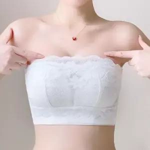 여자브라 얇은 브라탑 노와이어 웨딩브라 레이스 오프숄더브라 웨딩촬영브라
