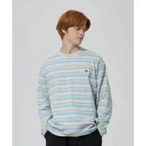 매장정품 코닥 KODAK 레인보우 세미오버핏 스트라이프 티셔츠 M.GREY K4323LRL73MGR 754981