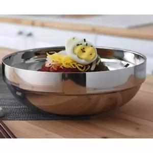 스텐 면기 이중진공 냉면기 대접 그릇 21cm