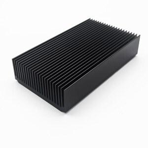 대형 알루미늄 방열판 4.72''X2.72''X1.06'' 인치 /120X69X27MM 냉각 블랙 산화물 라디에이터 22 핀 120MM 컴퓨터 LED 칩 전력 충전기 라우터 증폭기 PCB 보드 어댑터용