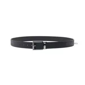 [몽블랑] SS25 남성 레더 벨트 130586 BLACK