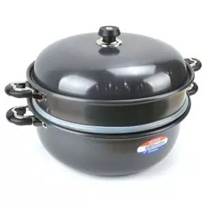 대용량 다용도 2단 찜기 48호 가벼운 코팅 찜냄비 조리솥