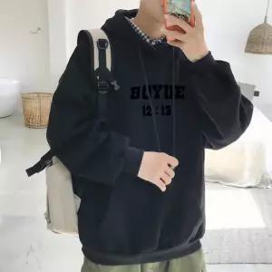 남성 겨울 기모 레터링 포인트 캐주얼 후드 티셔츠