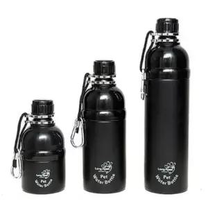 [반려] 롱포우즈 휴대용 블랙 500ml 급수기 물병 식기 반려동물 생활 건강