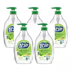 참그린 용기 뽀드득 라이온코리아 기름기 LION 5개입 500g  [m81C530]