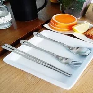 스마일 미우 어린이 수저세트 숟가락 젓가 스텐