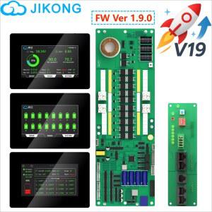 JIKONG 인버터 BMS V19 200A 300A 액티브 밸런스 1A 2A LIFEPO4 이온 LTO 배터리 8S 16S 24V 48V JKBMS 에너지 저장
