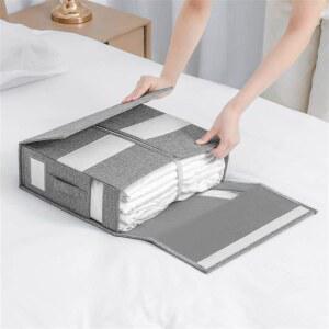 이불 정리함 스퀘어 접이식 가정용 부직포주머니