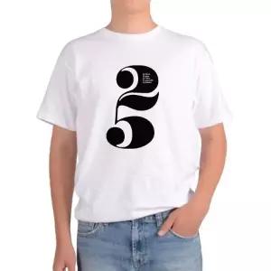반팔티 숫자 25 이 Number IF 25시간 25일 남자 여성