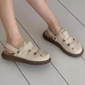 여성용 데일리 통굽 쿠션 스트랩샌들 여름 데일리슈즈