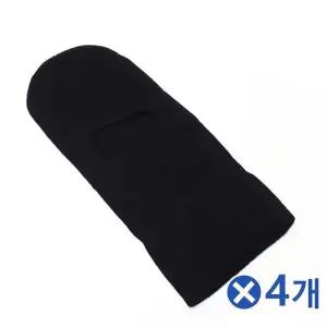 TBZ 복면마스크 방한모자 블랙x4개 겨울워머 넥워머목토시