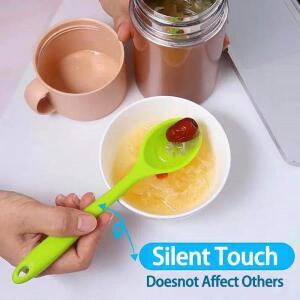 요리 숟가락 실리콘 Nonstick 주방 혼합 용품 Flatware 내열 식기 예쁜 수프 국자