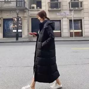 따뜻한패딩예쁜롱패딩 여자 모자 롱패딩 캠핑 데일리 겨울 데이트 패션 코디