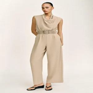ZARA 롱 벨트 점프수트 - 샌드 3293/053/711