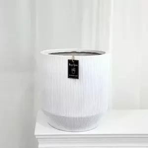경량 아무 마블 화분 29x30cm 엘라 화이트 원예