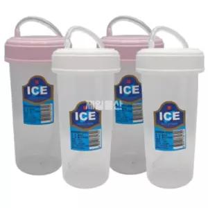 (300ml 색상랜덤 4개) 덕신화학 빨대컵/병원/물컵/물통/스트로컵/플라스틱/환자컵/다용도/빨대/물병/병원컵