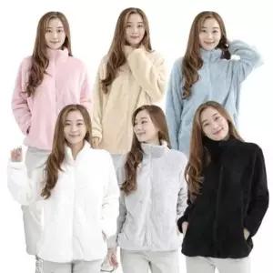 겨울점퍼 여성 후리스 집업 보아털 겨울 플리스 빅사이즈 점퍼