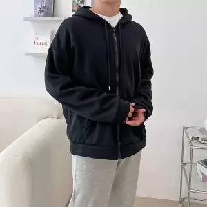 안드라 남자 오버핏 기모 후드집업 점퍼 OD-220949