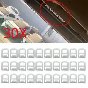볼보 FM500 아우만 동풍 J6 트럭 르노 커튼용 30X 자동차 플라스틱 패스너 클립 직선 풀리 버클 링 리벳