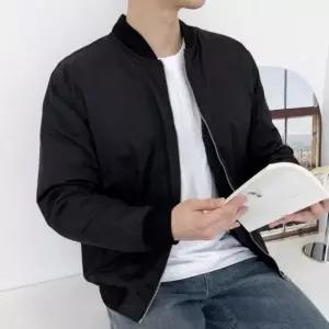 남성 블루 겨울 패딩 항공점퍼 숏패딩 데일리 점퍼 자켓