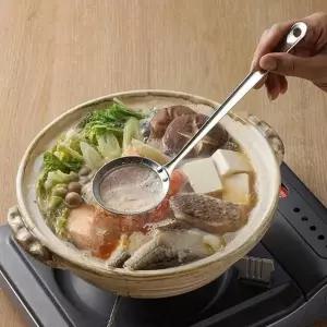 일본 스텐 미세 거품 위아 거름망 국자 (중 뜰채 채반