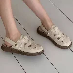여성용 데일리 통굽 쿠션 스트랩샌들 여름 데일리슈즈
