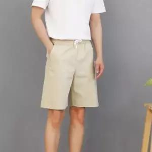 [RIZPICK]남성 린넨 반바지 여름 통기성 면 혼방 캐주얼 데일리 팬츠 5부